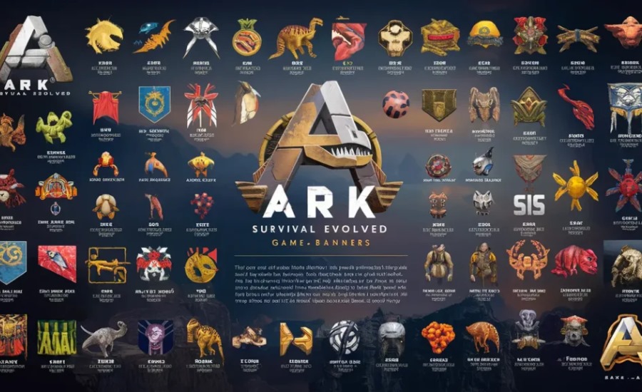 Ark Survival Evolved 2017 Game Icons Banners